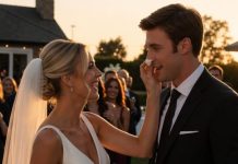 Tokom rezanja svadbene torte, mlada je u šali namazala malo kreme na mladoženjino lice, ali se on iznenada naljutio i udario je – ono što je mlada uradila šokiralo je cijelu salu 😳😱