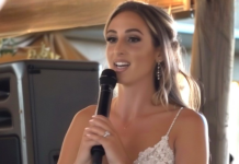 Otac je u zdravici pomenuo plaćanje venčanja, ali je pravu podršku pružio očuh.