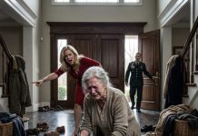 Čuli su smeh iz susedne sobe dok je starija majka klečala u tišini, ribajući cipele pod hladnim naredbama svoje buduće snaje — ali onog trenutka kada je uskršnje zvono na vratima zazvonilo, stranac napolju je ušao sa nečim toliko neočekivanim da su njena moć, ponos i kontrola počeli da se ruše pred svima.