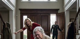 Čuli su smeh iz susedne sobe dok je starija majka klečala u tišini, ribajući cipele pod hladnim naredbama svoje buduće snaje — ali onog trenutka kada je uskršnje zvono na vratima zazvonilo, stranac napolju je ušao sa nečim toliko neočekivanim da su njena moć, ponos i kontrola počeli da se ruše pred svima.