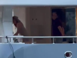 Melinu muž milioner gađao peškirom: Pojavio se šok snimak sa jahte nakon glamuroznog slavlja (Video)