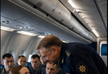 Pukovnik, nepristojan i uvjeren da je u pravu, primjetio ženu u uniformi bez oznaka, odjednom je zgrabio za kosu i nasmijao se: “Žena u vojsci? Bolje nam idi skuhati kafu”; ali ono što je žena uradila kao odgovor šokiralo je cijeli avion 😳😱