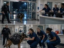 Pas je utrčao u bolnicu sa ogromnom crnom kesom za smeće na leđima: Medicinske sestre su pokušale da ga otjeraju, sve dok jedna od njih nije primijetila nešto čudno u njegovom ponašanju 😱