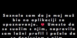 “Saznala sam da je moj muž bio na aplikaciji za upoznavanje…”