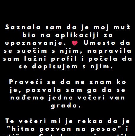“Saznala sam da je moj muž bio na aplikaciji za upoznavanje…”