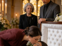 Na sprovodu moje kćeri, ljubavnica njezina muža nagnula se prema meni i šapnula: „Pobijedila sam“… Sve dok odvjetnik nije istupio naprijed i pročitao oporuku😕