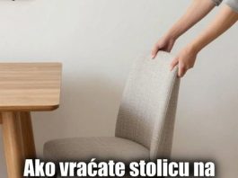 AK0 VRAĆATE ST0LlCU NA MJEST0 KAD USTANETE SA ST0LA, vi niste obični: Ovih 7 osobina vas izdvajaju…