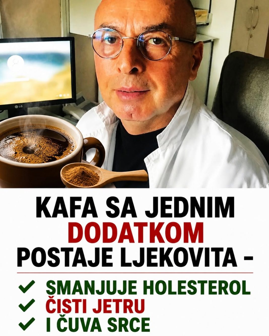 KAFA SA JEDNIM DODATKOM POSTAJE LJEKOVITA – Smanjuje holesterol, čisti jetru i čuva srce - featured image