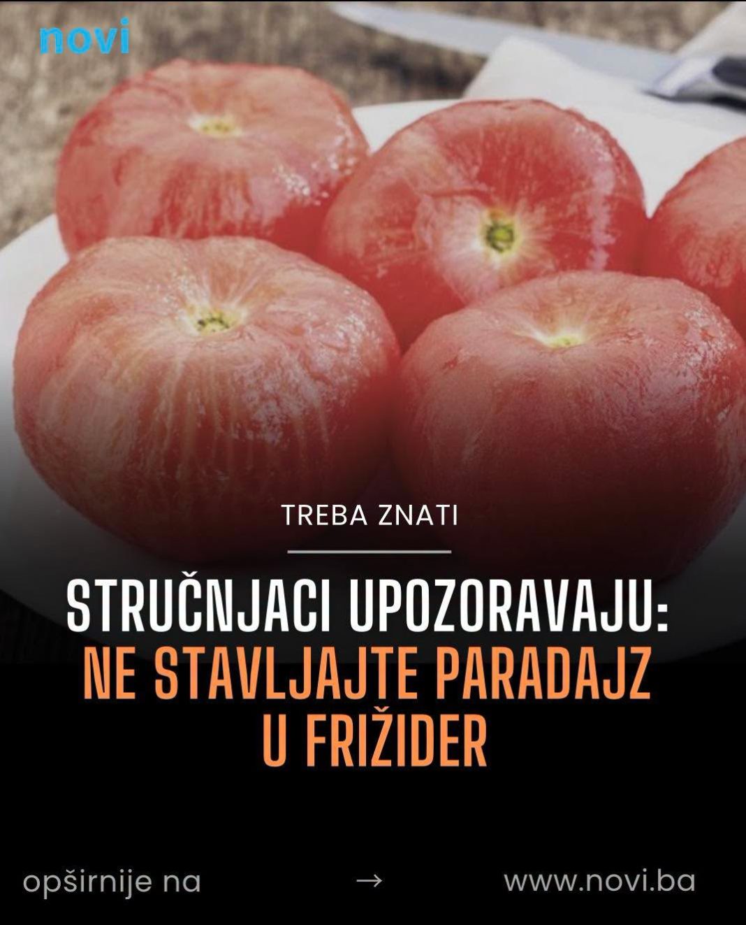 Stručnjaci upozoravaju: Ne stavljajte paradajz u frižider - featured image