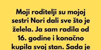Apsolutno odbijam da se odreknem svog stana zbog svoje sestre i njene troje dece.