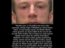 “Sa 14 godina sam imao neku operaciju