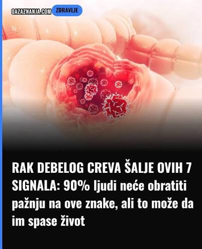 Rani simptomi raka debelog creva: 1 izgleda bezopasno, a baš njega većina ljudi svakog dana ignoriše - featured image Rani simptomi raka debelog creva: 1 izgleda bezopasno, a baš njega većina ljudi svakog dana ignoriše - featured image