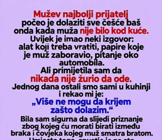 Mužev najbolji prijatelj otkrio mi je njegovu tajnu