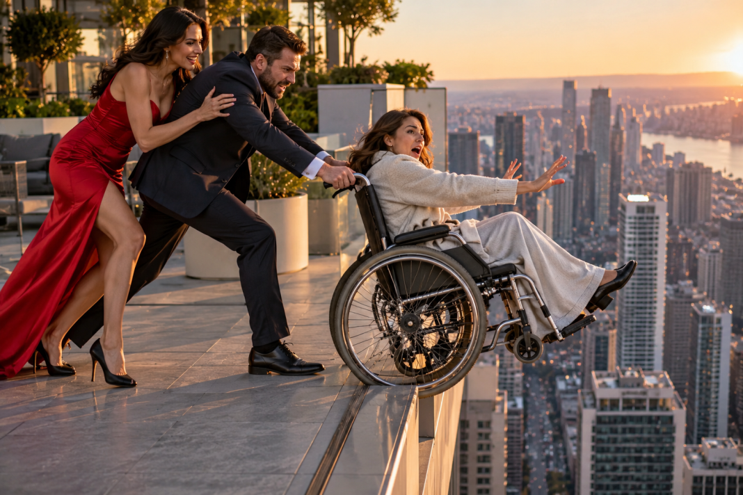 Sunset Rooftop Wheelchair Standoff